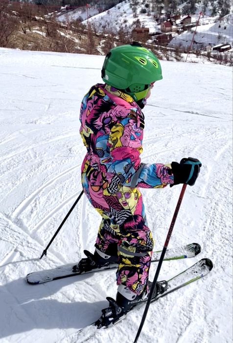 Зимний комбинезон для девочки 8-9 лет