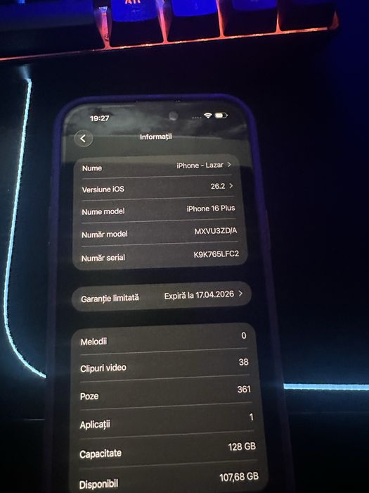 Iphone 16 plus 128gb