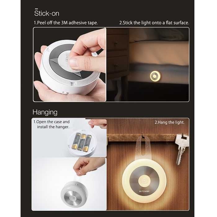 Lampa de noapte cu senzor de miscare BlitzWolf BW-LT15