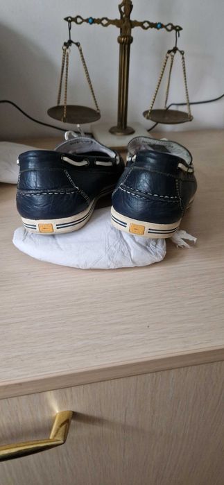 Pantofi piele bleumarin barbati, masura 43-44 -  Rozolini/Hand Made