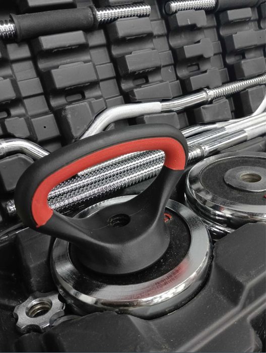 Набор гантель и штанга Gantel Никельный [55кг] Доставка БЕСПЛАТНО