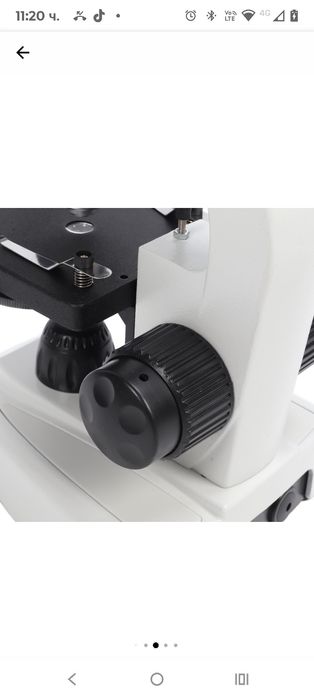 Бинокулярен микроскоп, Mmgoqqt, Метален, 40X-5000X, 3 обектива, LED ос