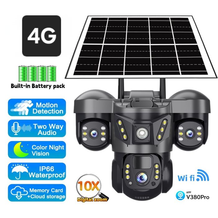 Kamera 4G Paneli Videokuzatuv Камера Видеонаблюдения Солнечный