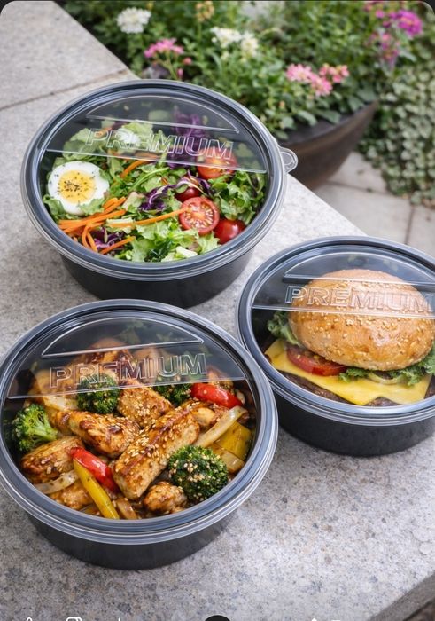 Пластиковый контейнер с герметичной крышкой,обьем 750мл