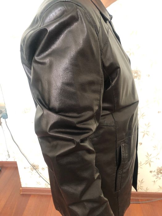 Кожаная мужская куртка