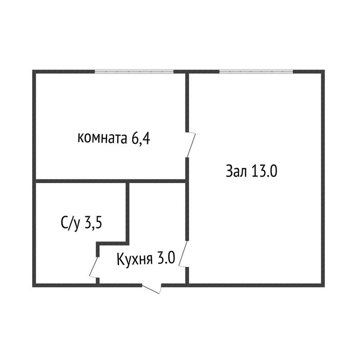 В продаже 2 комнатная квартира