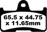 Plăcuțe frână carbon EBC FA344TT Cfmoto CFORCE 500 EFI