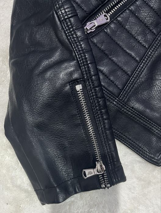 Дамско черно кожено яке Feihua