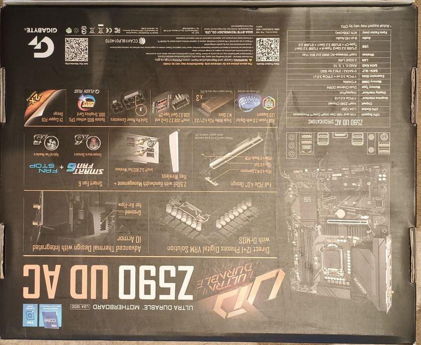 i9 11900k + gigabyte z590 ud ac