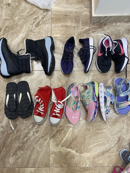 Сандали и маратонки 35 и 36 номер nike zara timberland skechers