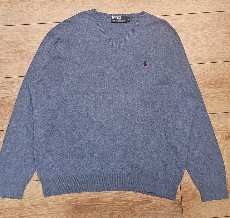Pulover Polo Ralph Lauren V-Neck - 100% bPima  - Mărimea Lumbac