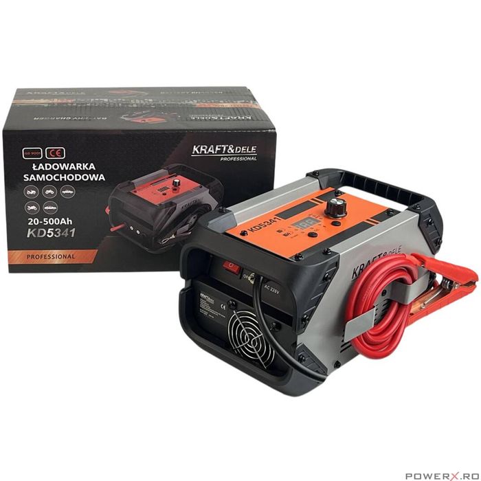 Incarcator, redresor cu pornire, 20-500Ah, 12/24V, 60A, Kraft