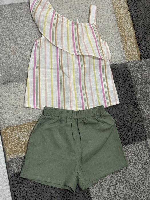 Set de vara costum bumbac fetite 104-110