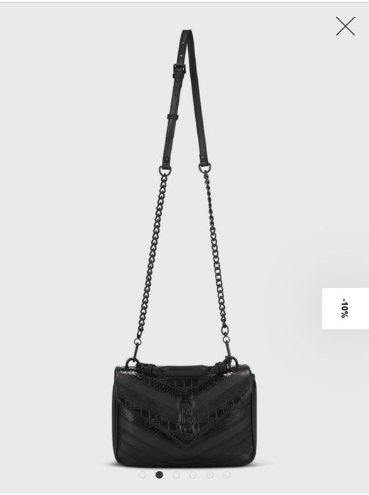 STEVE MADDEN Черна кросбоди чанта