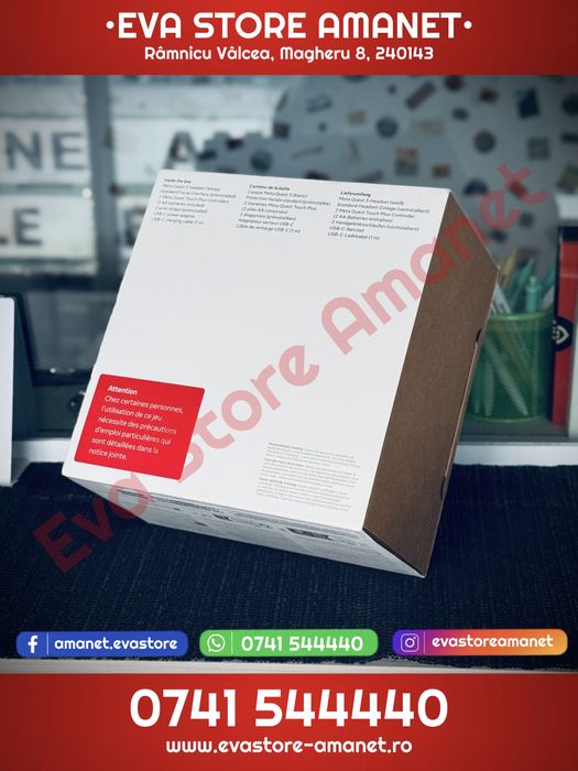 Ochelari VR META Oculus Quest 3 512GB 4K BT/WiFi 2064 x 2208