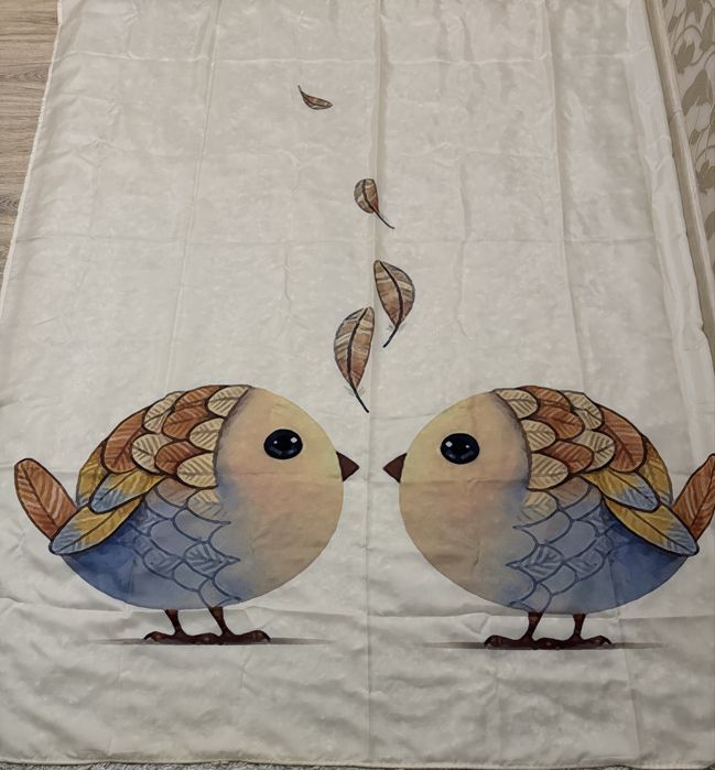 Шторы  для  ванны на кольцах, тканевые