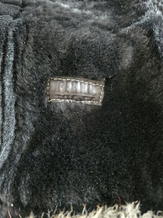 Palton din piele si blana naturala M-L