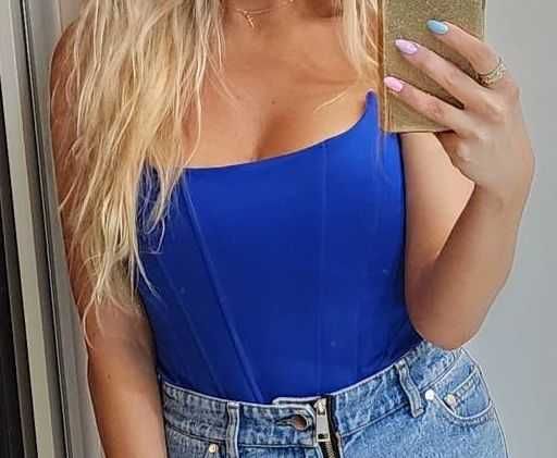 Corset Zara albastru royal