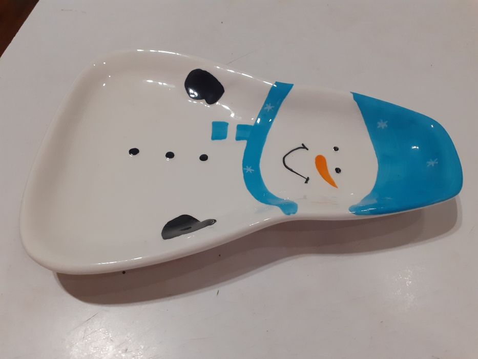 тарелка новогодняя