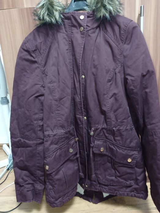 Geacă parka H&M culoare vișiniu