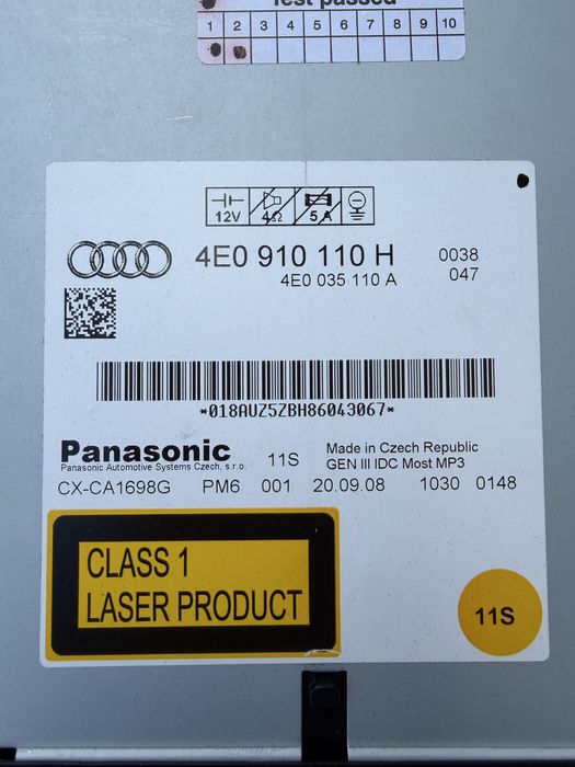 Magazie CD / CD Changer Audi A6 C6 4F / A8 D3 / Q7 4L 2004-2011