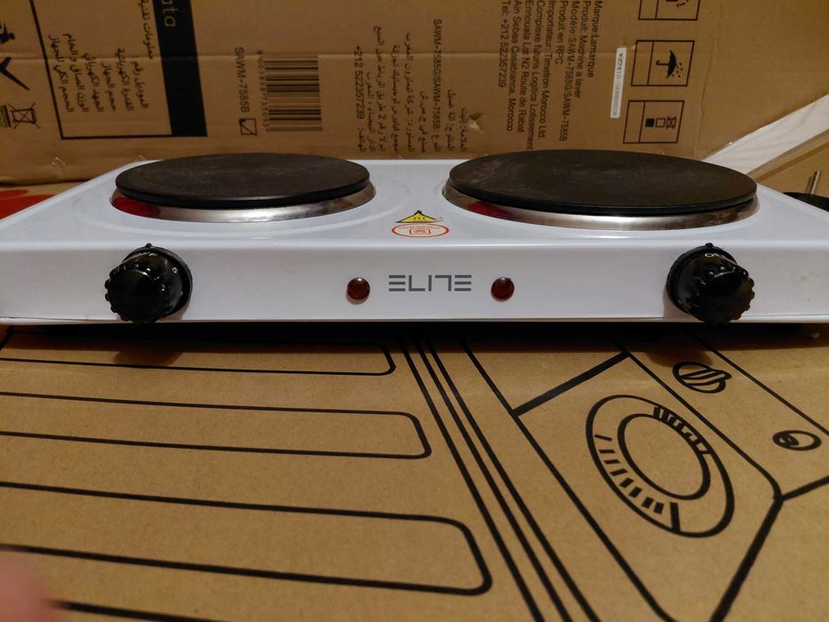 Електрически котлон ELITE, 2 плочи, 2500 W, неупотребяван