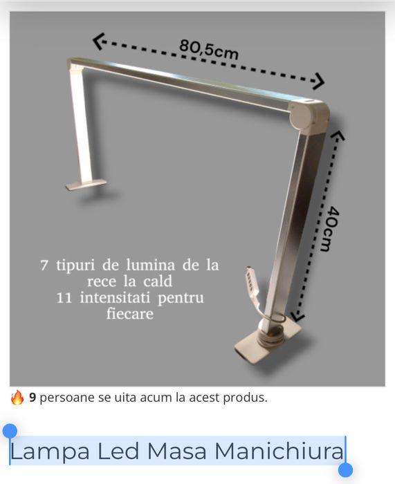 Lampa Led Masa Manichiura