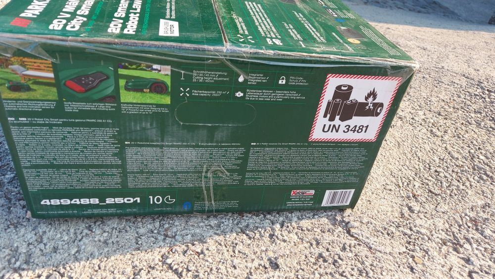 Чисто Нова Косачка Робот Parkside 250кв.м 20V Комлект