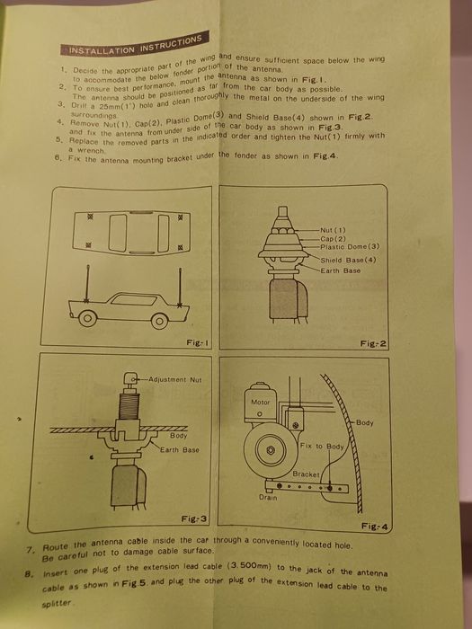 Antena electrică auto