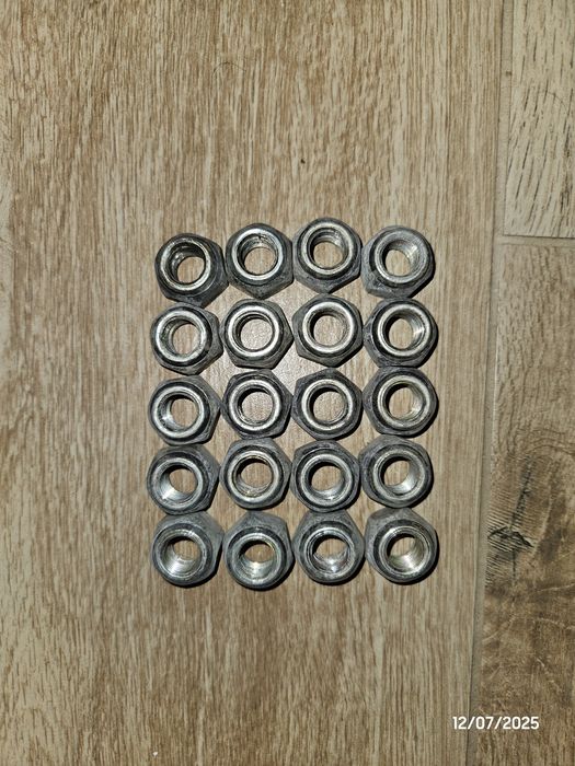 Set 20 piulite HEX21  pentru prezoane otel M12x1.25