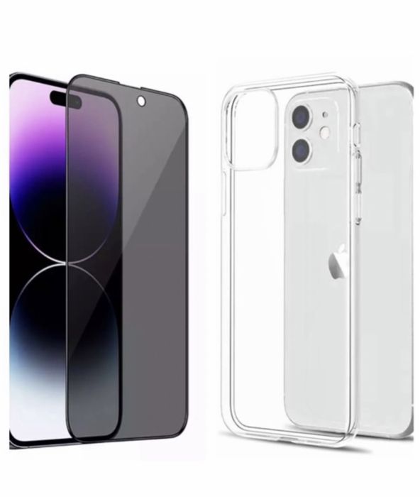 iPHONE 14/15/16/17PRO MAX PLUS AIR Husa TPU Camera Cover +Folie Sticla