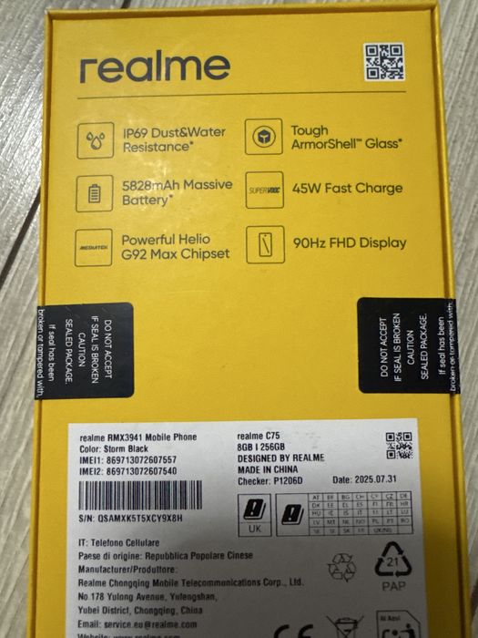Realme c75 256 gb 8 gb ram 90hz nou sigilat
