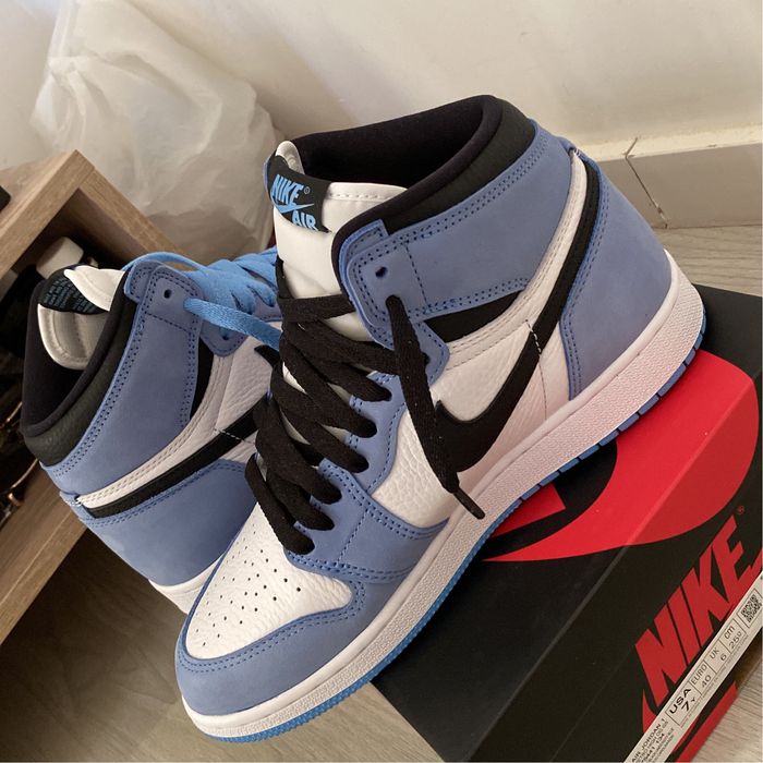 靴 Nike Air Jordan 1 University BlueUNC Toe Air Jordan 1 High 'University Blue' (DZ5485-400) Release Date