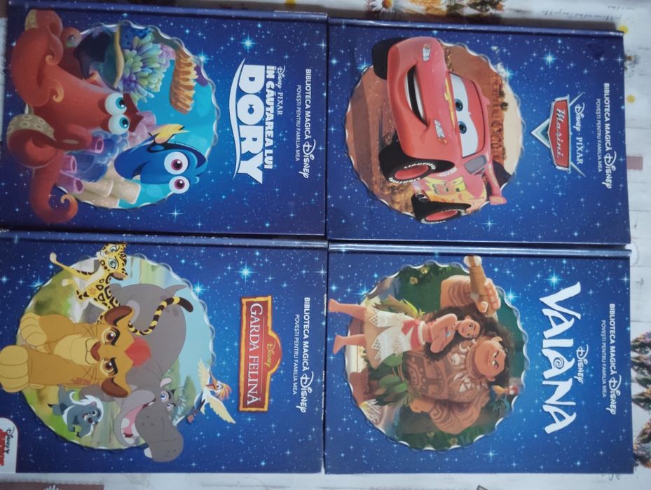 Colecție 4 Biblioteci Magice Disney