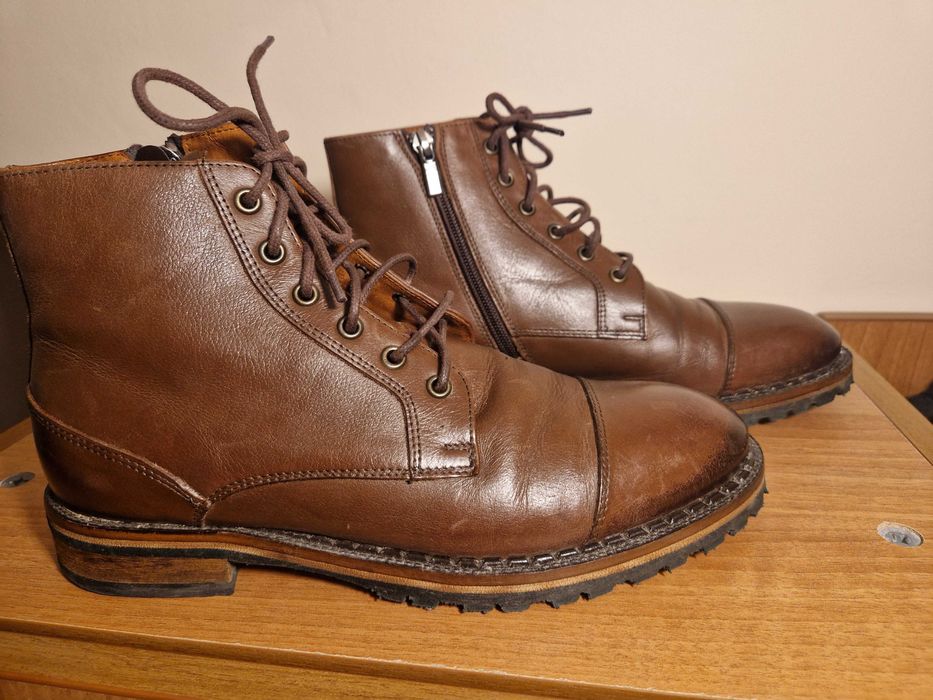 Елегантни Мъжки зимни обувки от естествена кожа