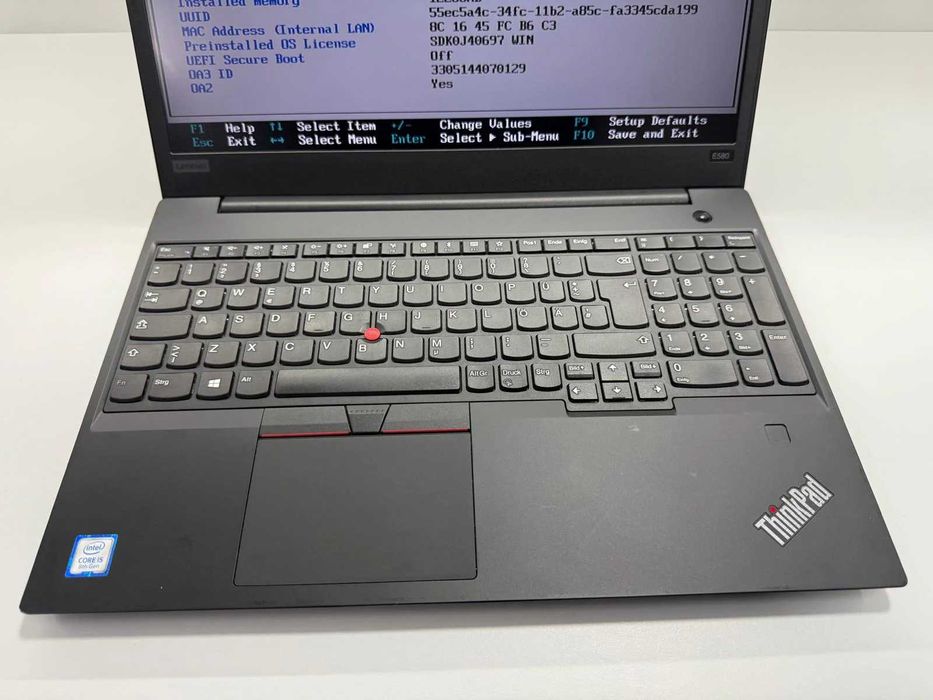 Laptop SH Lenovo E580 i5-8250U 12Gb RAM Ssd 256Gb 15.6 inch display