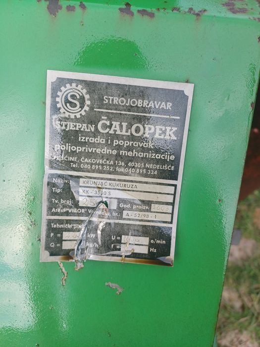 Batoza de porumb profesionala capacitate 3.5 tone pe ora