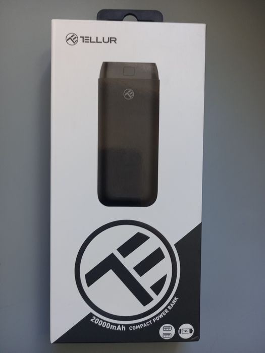 Baterie externa TELLUR TLL158211, 20000mAH, 2xUSB, negru