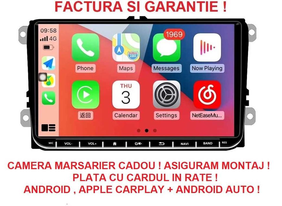 Navigatie Volkswagen Passat B6 B7 CC Tiguan Golf 5 6 Eos Jetta 2