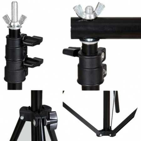 Suport fundal 2x2m (clesti) + panza neagra 2x2,4