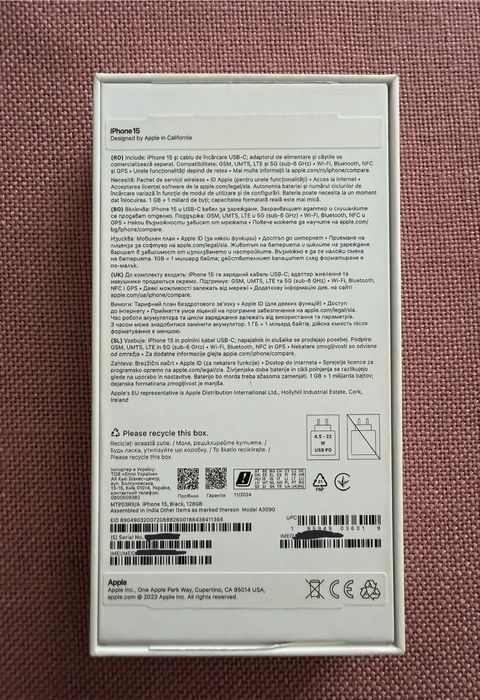 iPhone 15 Black 128GB