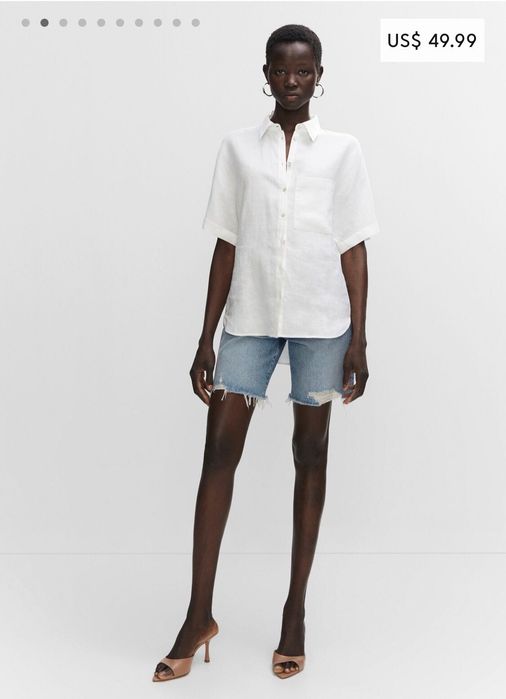 MANGO. Plus size. 100% лён. 3XL