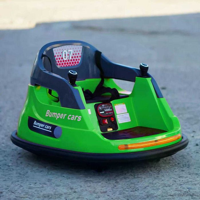 Masinuta busitoare electrica cu RC, Kinderauto Bumper 2x 35W 12V Green