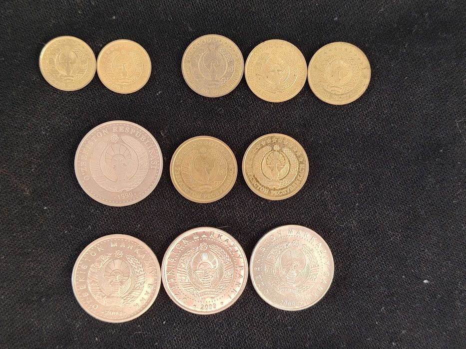 10 тийин 1994 монета копейка мелочь