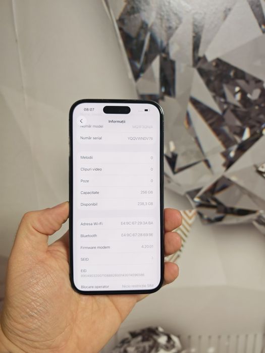 iPhone 14 Pro Purple 256GB Stare foarte buna totul original