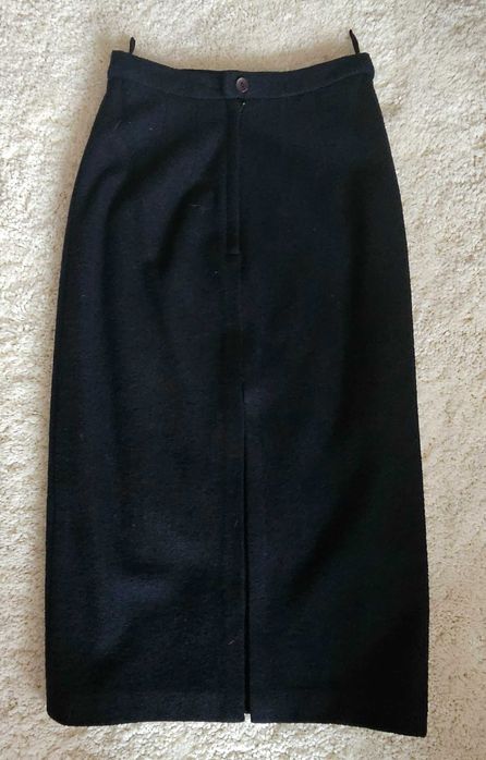 Fustă de stofă culoare bleumarin