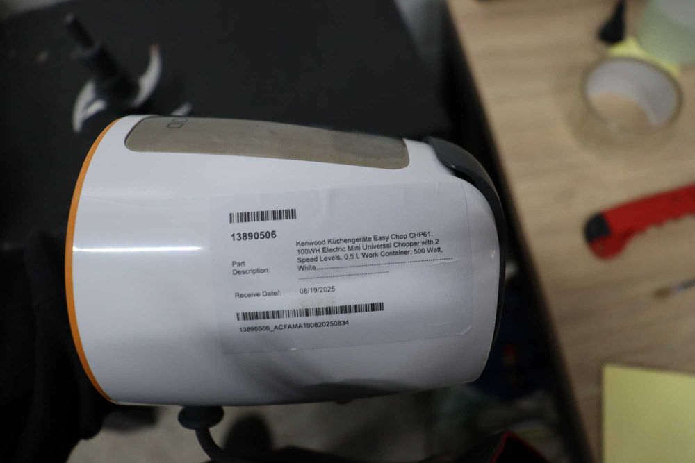 Чопър Kenwood Easy Chop, купа 0,5л, 2 скорости, 500W, CHP61.100