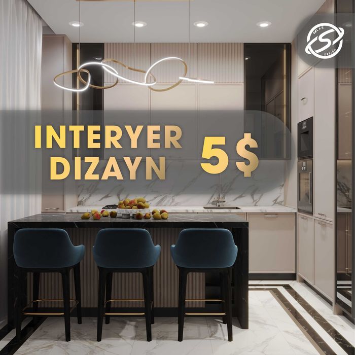 Услуги Интерьер Дизайнера | Interyer dizayner hizmati. 5$ dan