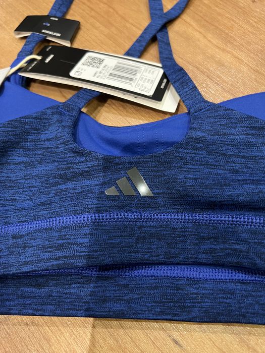 Bustiera Adidas ALL ME BRA albastra - Nou, cu eticheta