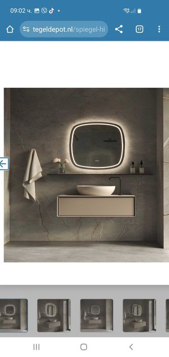 Огледала с лед осветление и нагревател за баня- 6 броя